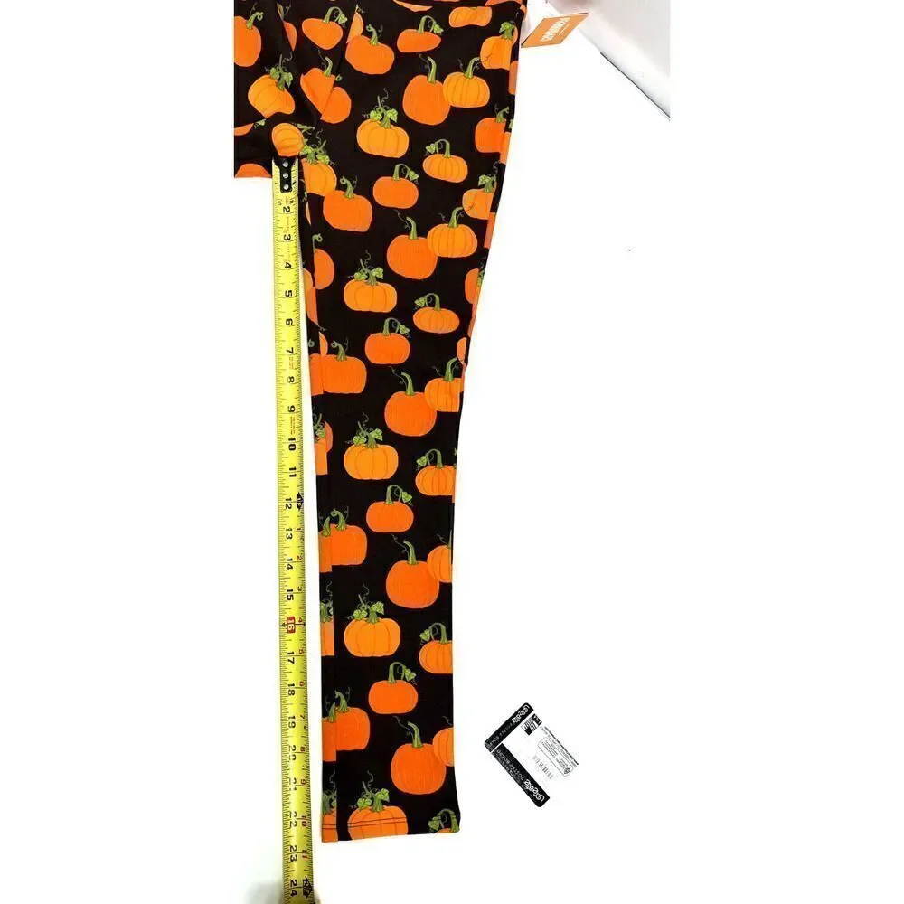 Gymboree 2 PC Girls 8 Brown Sweater W/Appliques & Leggings‎ Pumpkins Fall